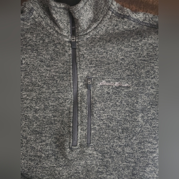 Eddie Bauer Grey TL Zip Up - Picture 2 of 6
